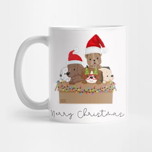 Cute Merry Christmas puppy design Mug